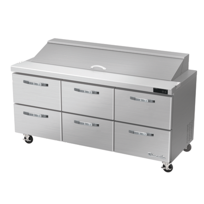 Blueair BLPT72-D6-HC 72.41-Inch Refrigerated Sandwich Prep Table