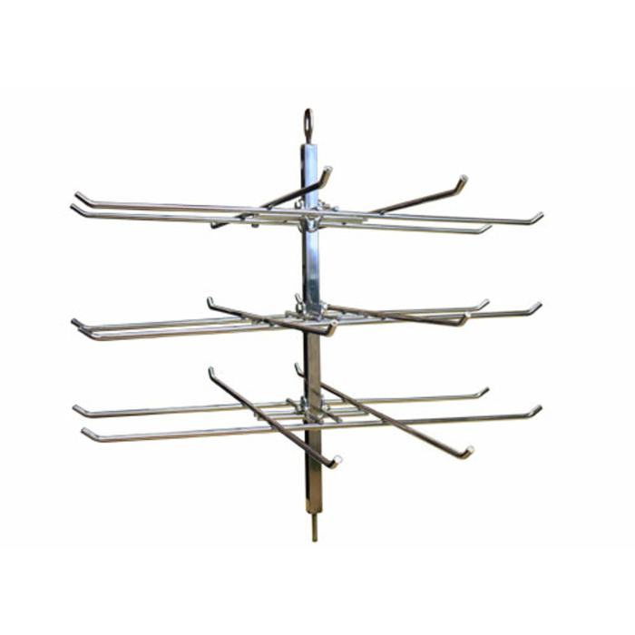 Omcan 44070 Pretzel Rotary Shelf (Star-Shaped) for 41468 stainless steel rotating display rack