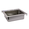 Alt Tag: Omcan 39781 14 Inch Wide Stainless Steel One Tub Drop-In Sink drop-in countertop sink, stainless steel single bowl for commercial kitchen or bar