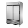 True TSD-47-HC 54-1/8" Two Section Reach-In Solid Door Refrigerator For Commercial Use