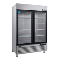 EFI Versa Premier C2-54GDSVCP Two Door Glass Merchandiser Refrigerator With Glass Doors And Stainless Steel Finish