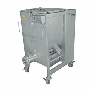 Alt Tag: Biro AFMG-52-4 High-Capacity 6,000 lbs/hour Industrial Meat Chopper Grinder stainless steel industrial meat grinder on wheels