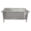 Omcan 24406 48-Inch Stainless Steel Work Table For Commercial Kitchen With Enclosed Base And Smooth Surface