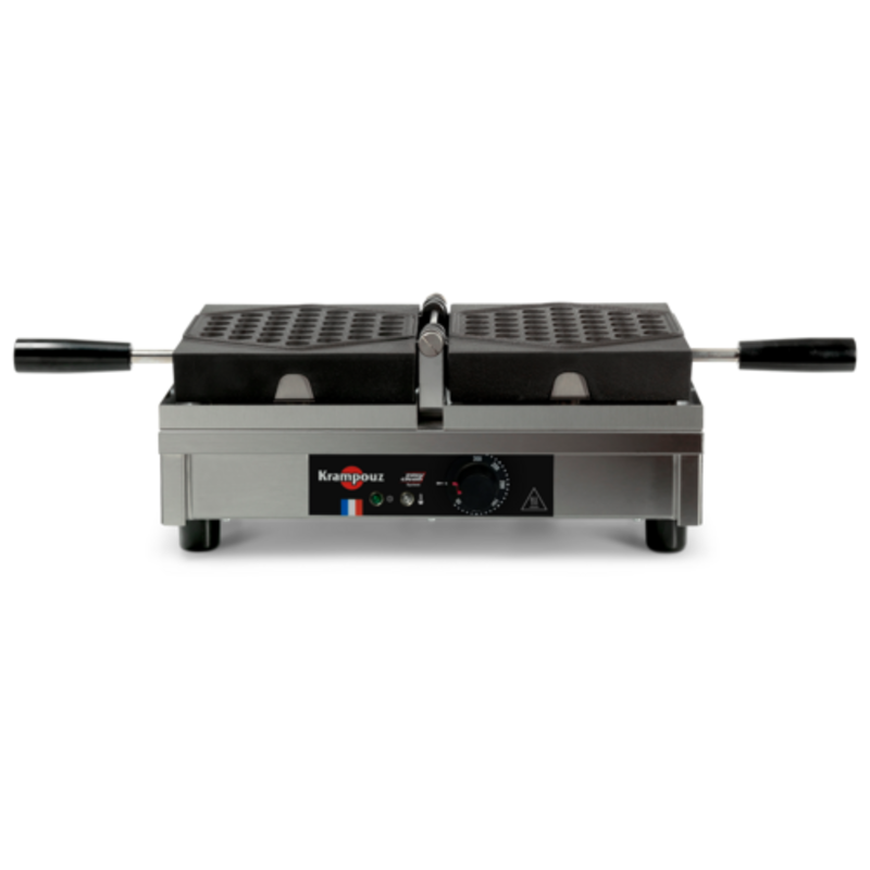 Krampouz Bubble Waffle Maker Perfect For Creating Crispy, Airy Bubble Waffles With 180° Opening Design.
