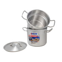 OMCAN 80245 Marmite Bain-Marie Double en Acier Inoxydable Commerciale de 8 Litres