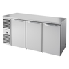 True TBR72-RISZ1-L-S-SSS-1 72" Outdoor Back Bar Refrigerator With Stainless Steel Finish