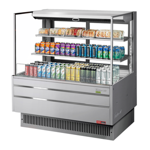 Turbo Air TOM-48L-UFD-S-3S-N 46-3/4"W Open Display Merchandiser