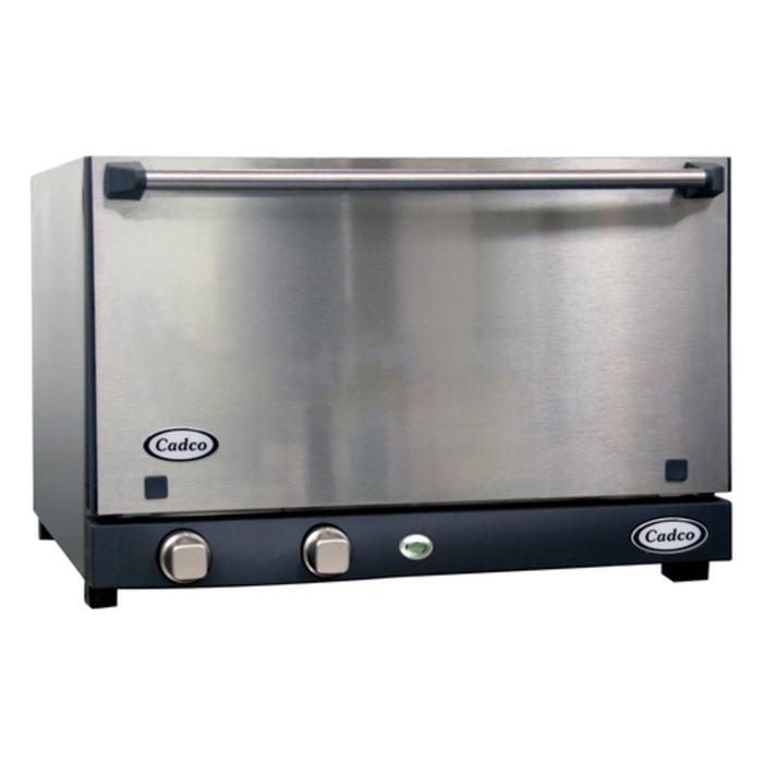 Cadco OV-013SS Electric Convection Oven Half Size Countertop (3) Pans