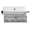Omcan 47876 36-inch Gas Charbroiler Heavy-Duty Outdoor Commercial Grill stainless steel commercial gas grill with lid and control knobs