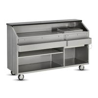 FWE CB-6 Conventional Portable Bar, 72"W, Single Station