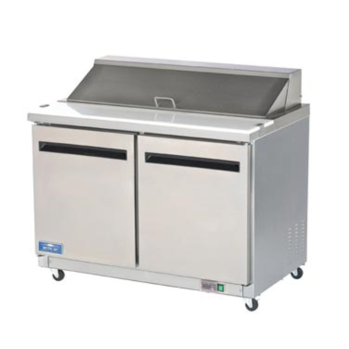 Arctic Air 48-Inch Two-Door Refrigerated Sandwich Salad Prep Table