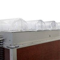 Cadco SS-54 54.38"W Stainless Steel Safety Shield Food Guard