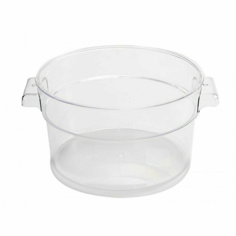Commercial Polycarbonate Food Storage Container - Clear Round Food Storage Container For Kitchen Organization