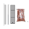 Lava Rock Kit For Charbroiler, Including Grate, Rail, And Bag Of Lava Rocks For Even Heat Distribution.