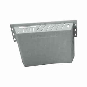 Étiquette alternative : Présentoir à couteaux en plastique Omcan 11545 contient 12 supports muraux en plastique gris Knives & Cleaver pour cuisines commerciales