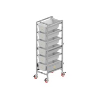 Power Knot SBH-180 Stainless Steel Lug Cart 35.3"W 397 lb Capacity
