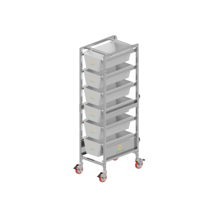 Power Knot SBH-180 Stainless Steel Lug Cart 35.3"W 397 lb Capacity
