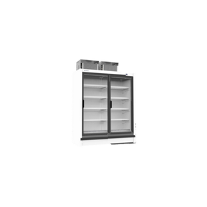 Infrico IAG-MN2PBTUL1 64-1/2"W Two-Section Pass-Thru Freezer Merchandiser