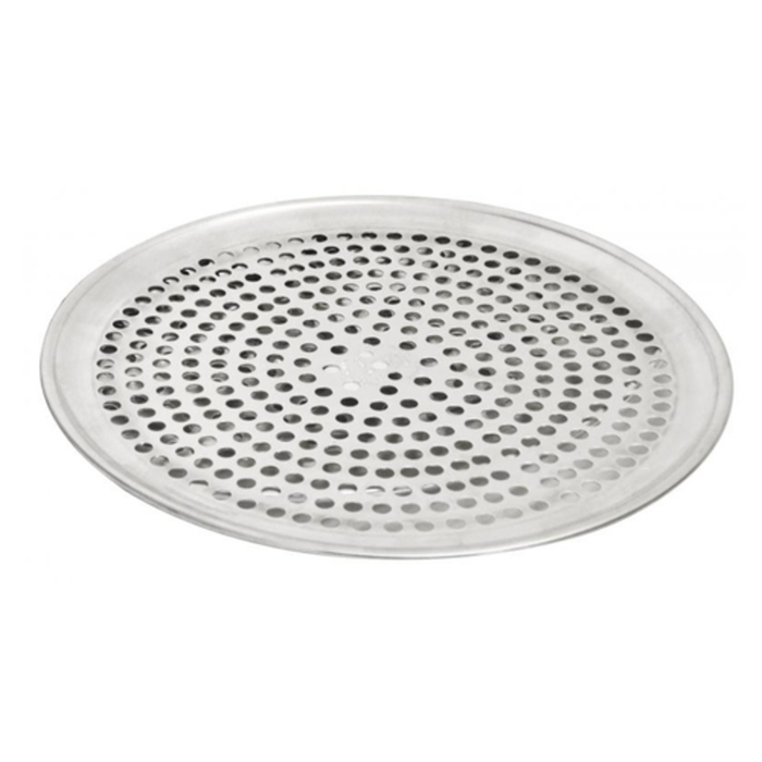 Omcan 44551 12" Dia. Round Perforated Aluminum Pizza Pan