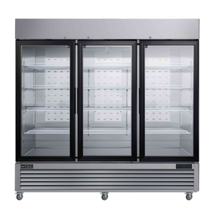 EFI Sales C3-82GDSVC 81.8 inch 3-Door Glass Refrigerator Merchandiser