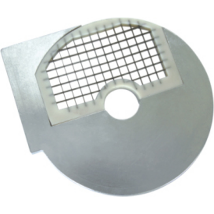 Eurodib D10 Dicing Blade with 10x10x10mm grid for precision slicing in commercial kitchens.
