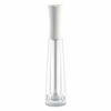 Adjustable Ceramic Salt Mill With Clear Body And White Top For Effortless Seasoning