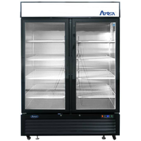 Atosa MCF8721ES 54.4 Inch Two Section Glass Door Freezer Merchandiser
