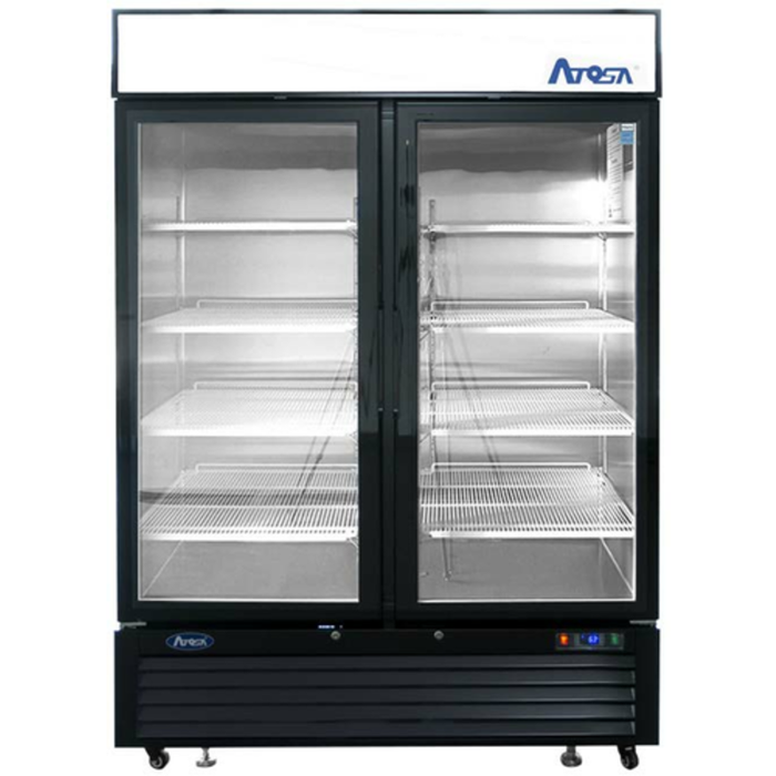 Atosa MCF8721ES 54.4 Inch Two Section Glass Door Freezer Merchandiser