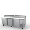 Fagor 19054684 FPT-93 Refrigerated Pizza Prep Table, 93" Wide, Stainless Steel Construction, Ideal For Pizza Preparation