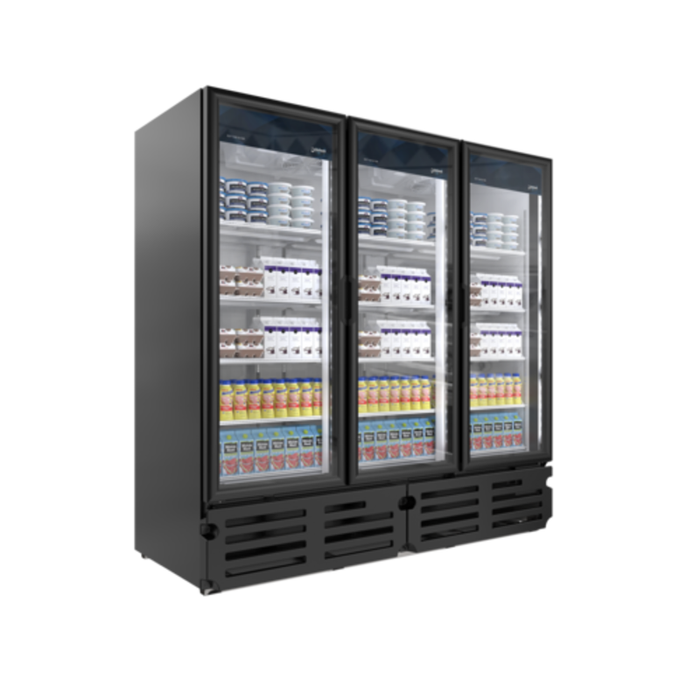 Imbera G372 78-3/4"W Three Door Glass Merchandiser Refrigerator
