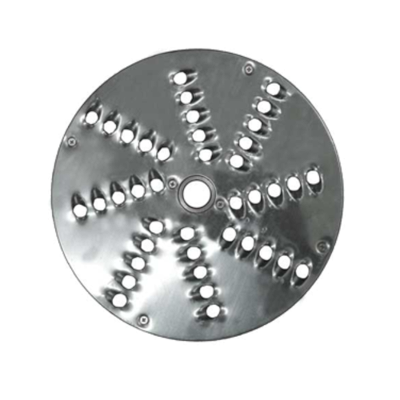 TRENTO 10094 Food Processor 9mm Mozzarella Shredding Disc Plate for uniform cheese shredding.
