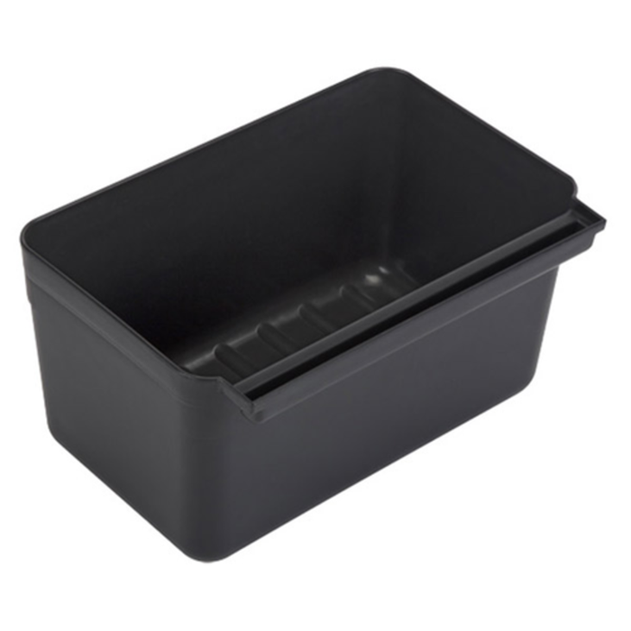 Omcan 47130 Durable Black Polypropylene Flatware Bin for Bussing Carts