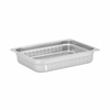 Alt Tag: Omcan 85200 Full-Size 4-Inch Deep Stainless Steel Steam Pan perforated steam table pan for commercial buffet catering