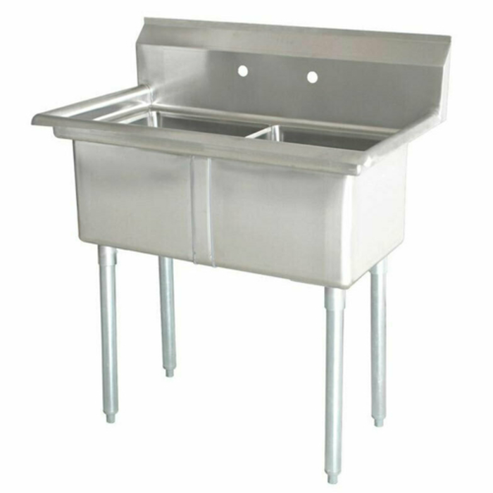 Omcan 43780 Two Compartment Pot Sink 41"W Stainless Steel