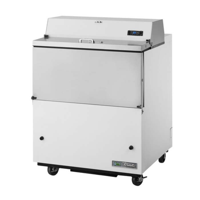 True TMC-34-HC 34" Mobile Milk Cooler with 8 Crate Capacity