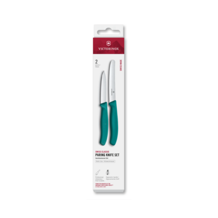 Victorinox 6.7114.2C1 2-Piece Paring & Utility Knife Set Green