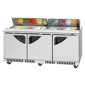 Turbo Air TST-72SD-FB-N 72-5/8" Refrigerated Sandwich / Salad Prep Table