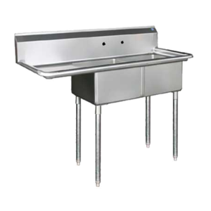 Blueair BS2-18-12/L 57" Two Compartment Stainless Steel Sink