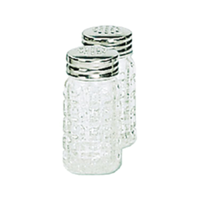 GREN-62 Classic Flat Glass Salt and Pepper Shaker 2 oz.