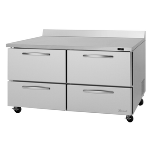 Turbo Air PWF-60-D4-N Comptoir de congélation à plan de travail série PRO 60-1/4" avec 4 tiroirs