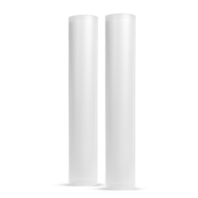 Two Channeled Vacuum Sealer Bag Rolls Perfect For Food Preservation And Storage.