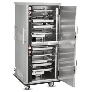 FWE UHS-5-5 Mobile Heated Cabinet 10-Pan Capacity Split Cavity