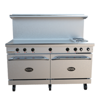 Royal RRE-2GT48-CC 60" Electric Restaurant Range with Griddle & Ovens