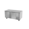 Fagor Undercounter Refrigerator With Stainless Steel Finish And Two Doors For Commercial Kitchen Storage