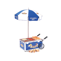 Nemco 6550-DW 23.88"W Countertop Hot Dog Steamer Cart Merchandiser