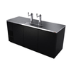 Fagor FDD-79-N-HC 80" 4-Keg Direct Draw Beer Cooler With Two Taps And Spacious Interior For Beer Storage