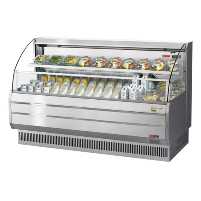 Turbo Air TOM-75LS-N 75-3/4"W Open Display Refrigerated Merchandiser 14.8 cu. ft.