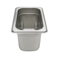 Nestwell 22N4 6-3/4" x 4-1/4" Stainless Steel Steam Table Pan