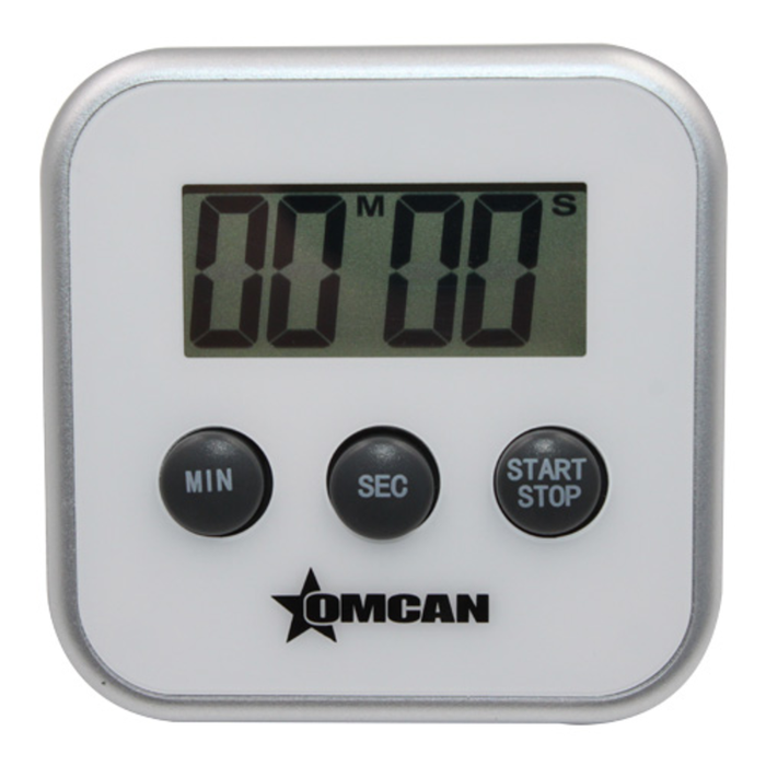 Alt Tag: Omcan 47228 Electronic Replacement Timer for Commercial Kitchen Operations digital LCD timer with MIN SEC and START STOP buttons