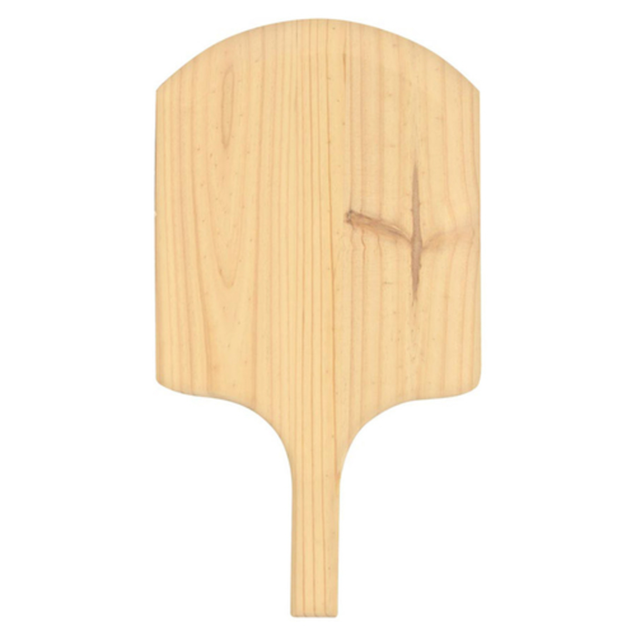 OMCAN 80600 12" x 14" Wooden Tapered Pizza Peel Tool, natural wood pizza peel for sliding pizzas in and out of ovens